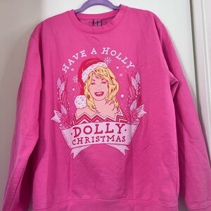 Holly Dolly Christmas' Sweatshirt L